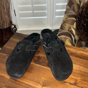 Brand New in box Birkenstock Boston Shearling - Suede (Unisex) size 40